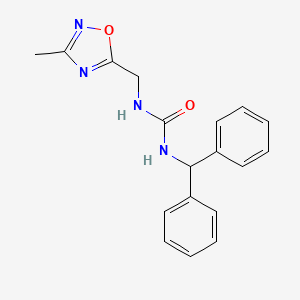 1-(diphenylmethyl)-3-[(3-methyl-1,2,4-oxadiazol-5-yl)methyl]urea