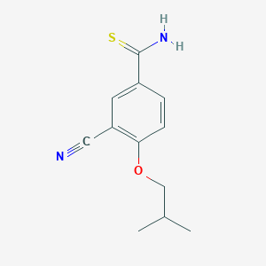 molecular formula C12H14N2OS B064486 3-氰基-4-异丁氧基苯并噻酰胺 CAS No. 163597-57-7