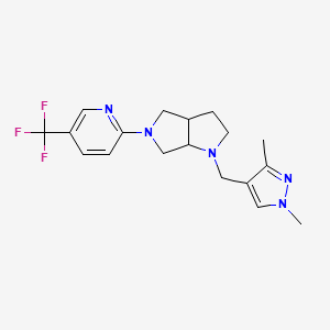 2-{1-[(1,3-dimethyl-1H-pyrazol-4-yl)methyl]-octahydropyrrolo[3,4-b]pyrrol-5-yl}-5-(trifluoromethyl)pyridine