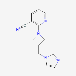 2-{3-[(1H-imidazol-1-yl)methyl]azetidin-1-yl}pyridine-3-carbonitrile