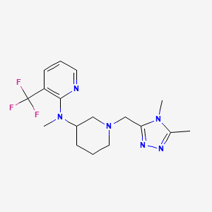 N-{1-[(4,5-dimethyl-4H-1,2,4-triazol-3-yl)methyl]piperidin-3-yl}-N-methyl-3-(trifluoromethyl)pyridin-2-amine