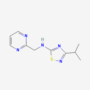 3-(propan-2-yl)-N-[(pyrimidin-2-yl)methyl]-1,2,4-thiadiazol-5-amine