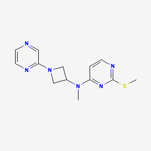 molecular formula C13H16N6S B6448692 N-methyl-2-(methylsulfanyl)-N-[1-(pyrazin-2-yl)azetidin-3-yl]pyrimidin-4-amine CAS No. 2549011-27-8