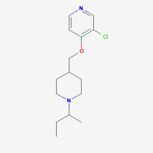 molecular formula C15H23ClN2O B6448720 4-{[1-(butan-2-yl)piperidin-4-yl]methoxy}-3-chloropyridine CAS No. 2640972-69-4