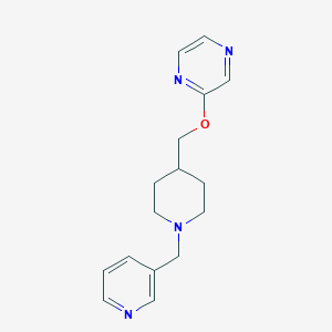 molecular formula C16H20N4O B6448807 2-({1-[(pyridin-3-yl)methyl]piperidin-4-yl}methoxy)pyrazine CAS No. 2549030-61-5
