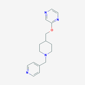 molecular formula C16H20N4O B6448817 2-({1-[(pyridin-4-yl)methyl]piperidin-4-yl}methoxy)pyrazine CAS No. 2549048-95-3