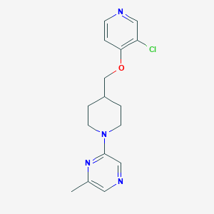 2-(4-{[(3-chloropyridin-4-yl)oxy]methyl}piperidin-1-yl)-6-methylpyrazine