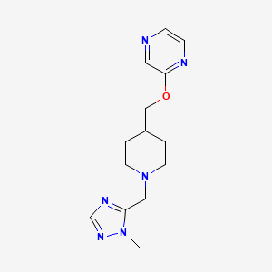 2-({1-[(1-methyl-1H-1,2,4-triazol-5-yl)methyl]piperidin-4-yl}methoxy)pyrazine