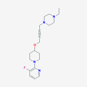 1-ethyl-4-(4-{[1-(3-fluoropyridin-2-yl)piperidin-4-yl]oxy}but-2-yn-1-yl)piperazine