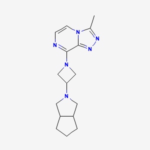 1-{3-methyl-[1,2,4]triazolo[4,3-a]pyrazin-8-yl}-3-{octahydrocyclopenta[c]pyrrol-2-yl}azetidine