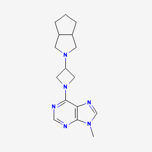 9-methyl-6-(3-{octahydrocyclopenta[c]pyrrol-2-yl}azetidin-1-yl)-9H-purine
