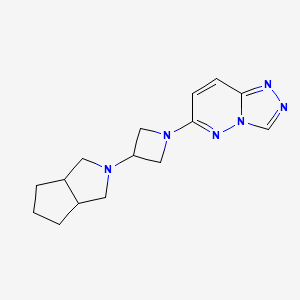 3-{octahydrocyclopenta[c]pyrrol-2-yl}-1-{[1,2,4]triazolo[4,3-b]pyridazin-6-yl}azetidine