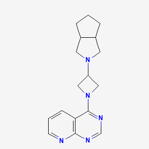 molecular formula C17H21N5 B6449020 3-{octahydrocyclopenta[c]pyrrol-2-yl}-1-{pyrido[2,3-d]pyrimidin-4-yl}azetidine CAS No. 2640881-92-9