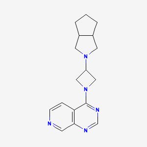 molecular formula C17H21N5 B6449023 3-{octahydrocyclopenta[c]pyrrol-2-yl}-1-{pyrido[3,4-d]pyrimidin-4-yl}azetidine CAS No. 2549031-08-3