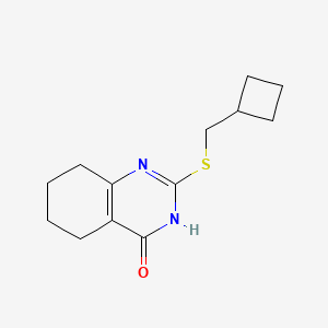 molecular formula C13H18N2OS B6449182 2-[(cyclobutylmethyl)sulfanyl]-3,4,5,6,7,8-hexahydroquinazolin-4-one CAS No. 2640943-34-4