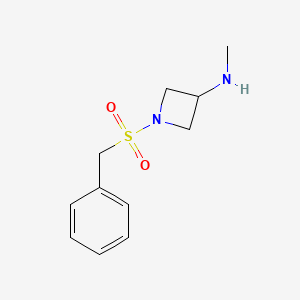 molecular formula C11H16N2O2S B6449286 N-methyl-1-phenylmethanesulfonylazetidin-3-amine CAS No. 2549017-05-0