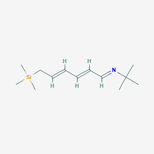 molecular formula C13H25NSi B064495 (2E,4E)-N-tert-butyl-6-trimethylsilylhexa-2,4-dien-1-imine CAS No. 171814-36-1