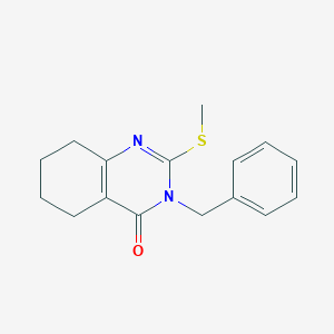 molecular formula C16H18N2OS B6449724 3-benzyl-2-(methylsulfanyl)-3,4,5,6,7,8-hexahydroquinazolin-4-one CAS No. 2640888-74-8