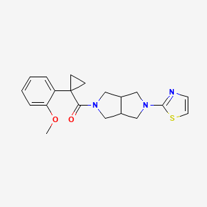 molecular formula C20H23N3O2S B6449803 2-{5-[1-(2-methoxyphenyl)cyclopropanecarbonyl]-octahydropyrrolo[3,4-c]pyrrol-2-yl}-1,3-thiazole CAS No. 2549018-64-4