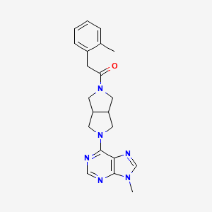 molecular formula C21H24N6O B6449861 1-[5-(9-methyl-9H-purin-6-yl)-octahydropyrrolo[3,4-c]pyrrol-2-yl]-2-(2-methylphenyl)ethan-1-one CAS No. 2549062-88-4