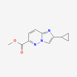 molecular formula C11H11N3O2 B6449895 methyl 2-cyclopropylimidazo[1,2-b]pyridazine-6-carboxylate CAS No. 2121711-89-3