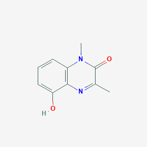 molecular formula C10H10N2O2 B064499 5-Hydroxy-1,3-dimethylquinoxalin-2(1H)-one CAS No. 184423-25-4