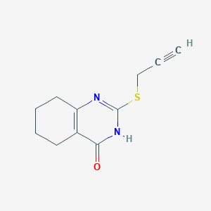 molecular formula C11H12N2OS B6449971 2-(prop-2-yn-1-ylsulfanyl)-3,4,5,6,7,8-hexahydroquinazolin-4-one CAS No. 2640955-11-7
