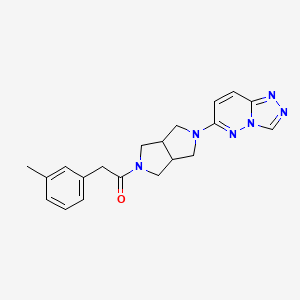 2-(3-methylphenyl)-1-(5-{[1,2,4]triazolo[4,3-b]pyridazin-6-yl}-octahydropyrrolo[3,4-c]pyrrol-2-yl)ethan-1-one