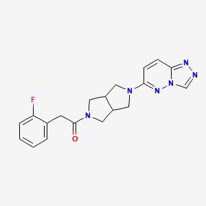 molecular formula C19H19FN6O B6450176 2-(2-fluorophenyl)-1-(5-{[1,2,4]triazolo[4,3-b]pyridazin-6-yl}-octahydropyrrolo[3,4-c]pyrrol-2-yl)ethan-1-one CAS No. 2640973-63-1