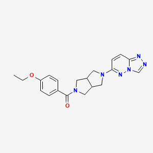 molecular formula C20H22N6O2 B6450207 2-(4-ethoxybenzoyl)-5-{[1,2,4]triazolo[4,3-b]pyridazin-6-yl}-octahydropyrrolo[3,4-c]pyrrole CAS No. 2640866-44-8