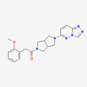 molecular formula C20H22N6O2 B6450208 2-(2-methoxyphenyl)-1-(5-{[1,2,4]triazolo[4,3-b]pyridazin-6-yl}-octahydropyrrolo[3,4-c]pyrrol-2-yl)ethan-1-one CAS No. 2640967-47-9