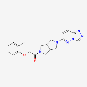 molecular formula C20H22N6O2 B6450218 2-(2-methylphenoxy)-1-(5-{[1,2,4]triazolo[4,3-b]pyridazin-6-yl}-octahydropyrrolo[3,4-c]pyrrol-2-yl)ethan-1-one CAS No. 2640903-16-6