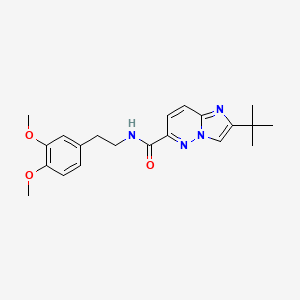 molecular formula C21H26N4O3 B6450239 2-tert-butyl-N-[2-(3,4-dimethoxyphenyl)ethyl]imidazo[1,2-b]pyridazine-6-carboxamide CAS No. 2549065-01-0