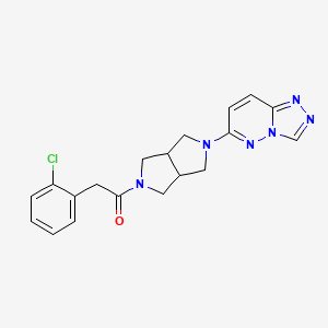 2-(2-chlorophenyl)-1-(5-{[1,2,4]triazolo[4,3-b]pyridazin-6-yl}-octahydropyrrolo[3,4-c]pyrrol-2-yl)ethan-1-one