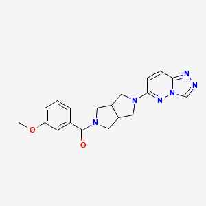 molecular formula C19H20N6O2 B6450326 2-(3-methoxybenzoyl)-5-{[1,2,4]triazolo[4,3-b]pyridazin-6-yl}-octahydropyrrolo[3,4-c]pyrrole CAS No. 2640957-61-3