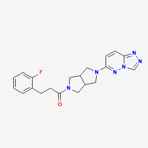 molecular formula C20H21FN6O B6450353 3-(2-fluorophenyl)-1-(5-{[1,2,4]triazolo[4,3-b]pyridazin-6-yl}-octahydropyrrolo[3,4-c]pyrrol-2-yl)propan-1-one CAS No. 2640953-53-1