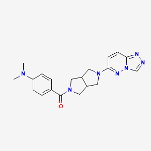 molecular formula C20H23N7O B6450363 N,N-dimethyl-4-(5-{[1,2,4]triazolo[4,3-b]pyridazin-6-yl}-octahydropyrrolo[3,4-c]pyrrole-2-carbonyl)aniline CAS No. 2640903-75-7
