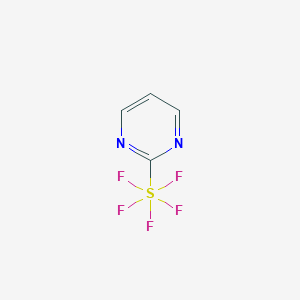 molecular formula C4H3F5N2S B6450412 2-(pentafluoro-??-sulfanyl)pyrimidine CAS No. 2498580-12-2
