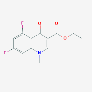molecular formula C13H11F2NO3 B6450451 ethyl 5,7-difluoro-1-methyl-4-oxo-1,4-dihydroquinoline-3-carboxylate CAS No. 2640830-03-9