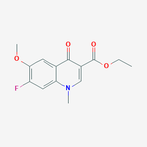 molecular formula C14H14FNO4 B6450476 ethyl 7-fluoro-6-methoxy-1-methyl-4-oxo-1,4-dihydroquinoline-3-carboxylate CAS No. 1134061-78-1
