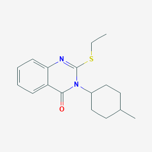 molecular formula C17H22N2OS B6450523 2-(ethylsulfanyl)-3-(4-methylcyclohexyl)-3,4-dihydroquinazolin-4-one CAS No. 2640977-89-3