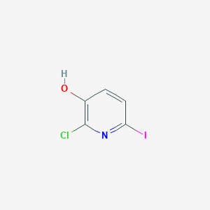 molecular formula C5H3ClINO B064506 2-氯-6-碘吡啶-3-醇 CAS No. 185220-68-2