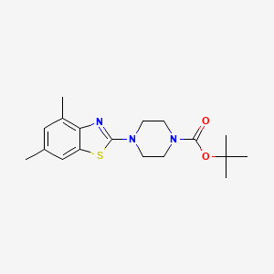 molecular formula C18H25N3O2S B6450651 tert-butyl 4-(4,6-dimethyl-1,3-benzothiazol-2-yl)piperazine-1-carboxylate CAS No. 2335462-67-2