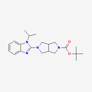 molecular formula C21H30N4O2 B6450659 tert-butyl 5-[1-(propan-2-yl)-1H-1,3-benzodiazol-2-yl]-octahydropyrrolo[3,4-c]pyrrole-2-carboxylate CAS No. 2549050-91-9