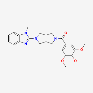 molecular formula C24H28N4O4 B6450666 1-methyl-2-[5-(3,4,5-trimethoxybenzoyl)-octahydropyrrolo[3,4-c]pyrrol-2-yl]-1H-1,3-benzodiazole CAS No. 2549039-25-8