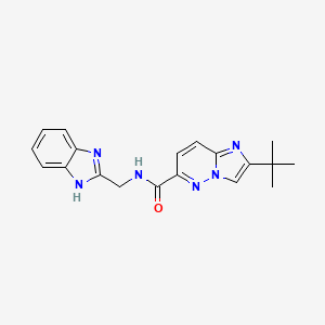 molecular formula C19H20N6O B6450675 N-[(1H-1,3-benzodiazol-2-yl)methyl]-2-tert-butylimidazo[1,2-b]pyridazine-6-carboxamide CAS No. 2549008-62-8