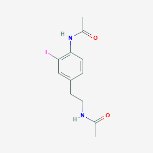 molecular formula C12H15IN2O2 B6450714 N-[2-(4-acetamido-3-iodophenyl)ethyl]acetamide CAS No. 2549033-63-6