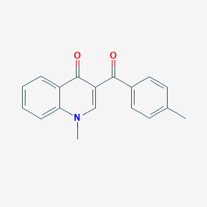 molecular formula C18H15NO2 B6450757 1-methyl-3-(4-methylbenzoyl)-1,4-dihydroquinolin-4-one CAS No. 2640977-33-7