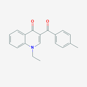 molecular formula C19H17NO2 B6450769 1-ethyl-3-(4-methylbenzoyl)-1,4-dihydroquinolin-4-one CAS No. 2640963-39-7
