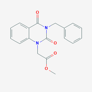 molecular formula C18H16N2O4 B6450843 methyl 2-(3-benzyl-2,4-dioxo-1,2,3,4-tetrahydroquinazolin-1-yl)acetate CAS No. 2640878-24-4